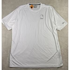 Carhartt Force Sun Defender Men's Sz 2XLT Light Weight Short Sleeve White NWT